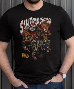 NFL San Francisco 49ers Skull Gold Rush Fullprinted T Shirt