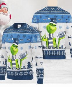 NFL Seattle Seahawks Grinch Christmas AOP Sweater