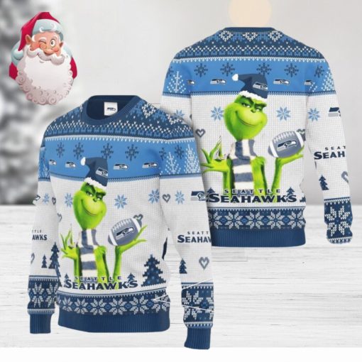 NFL Seattle Seahawks Grinch Christmas AOP Sweater