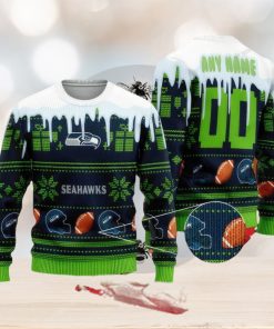 NFL Seattle Seahawks Knitted Christmas 3D Sweater Accessory