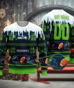 NFL Seattle Seahawks Knitted Christmas 3D Sweater Accessory