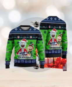 NFL Seattle Seahawks Knitted Christmas Sweater AOP Wintertime