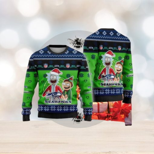 NFL Seattle Seahawks Knitted Christmas Sweater AOP Wintertime