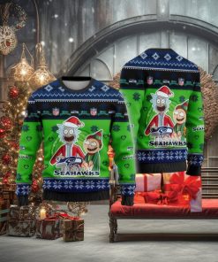 NFL Seattle Seahawks Knitted Christmas Sweater AOP Wintertime