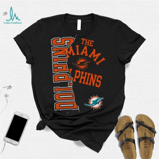 NFL Team Apparel Youth Miami Dolphins Tear Up Black T Shirt