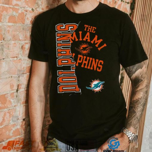 NFL Team Apparel Youth Miami Dolphins Tear Up Black T Shirt