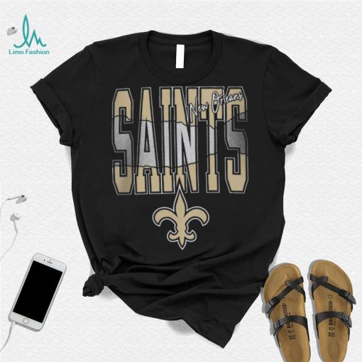 NFL Team Apparel Youth New Orleans Saints Playbook Black T Shirt