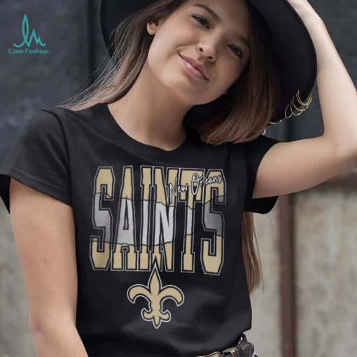 NFL Team Apparel Youth New Orleans Saints Playbook Black T Shirt