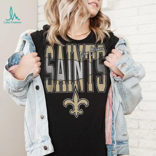 NFL Team Apparel Youth New Orleans Saints Playbook Black T Shirt