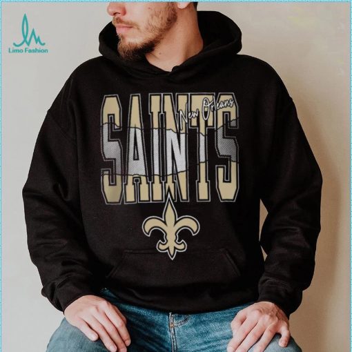 NFL Team Apparel Youth New Orleans Saints Playbook Black T Shirt