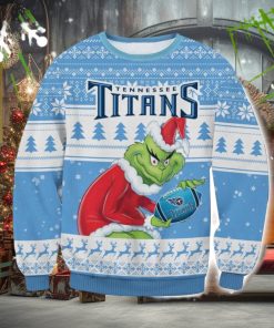 NFL Tennessee Titans Grinch AOP Ugly Christmas Sweater Christmas Gift For Men And Women