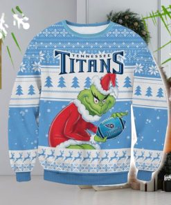 NFL Tennessee Titans Grinch AOP Ugly Christmas Sweater Christmas Gift For Men And Women