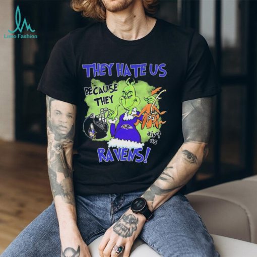 NFL They Hate Us Because Ain’t Us The Grinch Baltimore Ravens Shirt