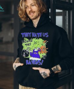 NFL They Hate Us Because Ain’t Us The Grinch Baltimore Ravens Shirt