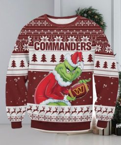 NFL Washington Commanders Grinch AOP Ugly Christmas Sweater Christmas Gift For Men And Women