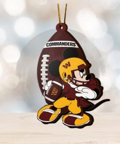 NFL Washington Commanders Mickey Mouse Christmas Ornament