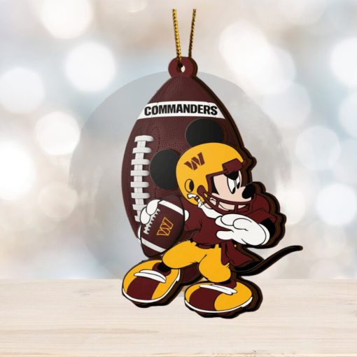 NFL Washington Commanders Mickey Mouse Christmas Ornament