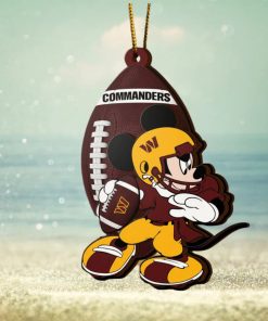 NFL Washington Commanders Mickey Mouse Christmas Ornament