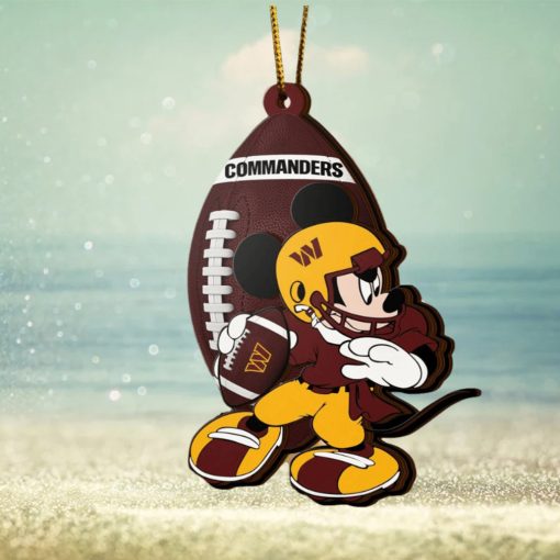 NFL Washington Commanders Mickey Mouse Christmas Ornament