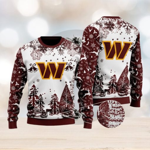 NFL Washington Commanders Special Christmas Ugly Sweater Design