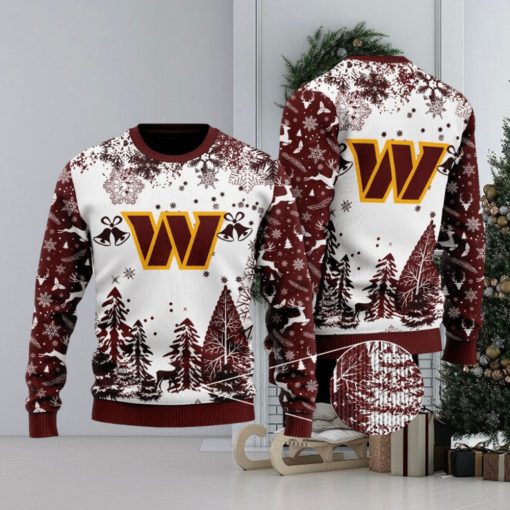 NFL Washington Commanders Special Christmas Ugly Sweater Design