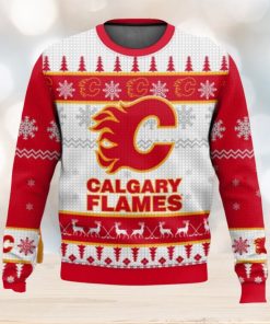 NHL Calgary Flames 3D Ugly Christmas Sweater Style Gift