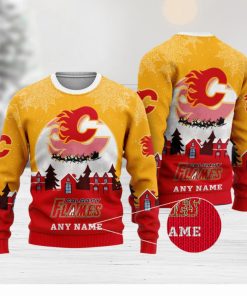 NHL Calgary Flames Special Christmas Ugly Sweater Design