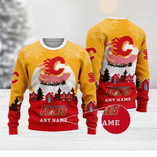 NHL Calgary Flames Special Christmas Ugly Sweater Design