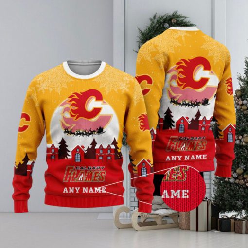 NHL Calgary Flames Special Christmas Ugly Sweater Design