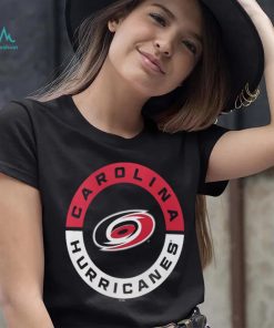 NHL Carolina Hurricanes 2 Hit Logo Black T Shirt