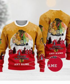 NHL Chicago Blackhawks Special Christmas Ugly Sweater Design