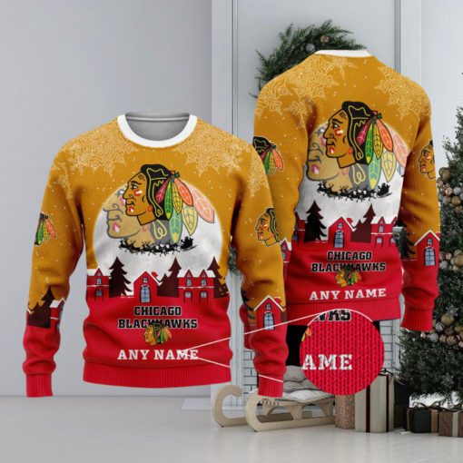 NHL Chicago Blackhawks Special Christmas Ugly Sweater Design