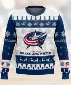 NHL Columbus Blue Jackets 3D Ugly Christmas Sweater Men And Women Christmas Gift