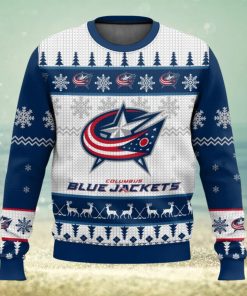 NHL Columbus Blue Jackets 3D Ugly Christmas Sweater Men And Women Christmas Gift