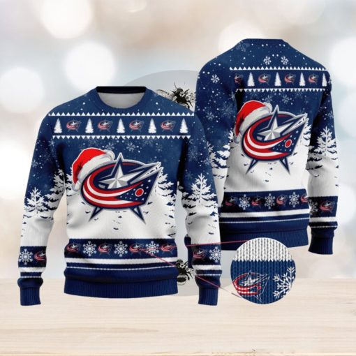 NHL Columbus Blue Jackets Special Christmas Design Ugly Sweater