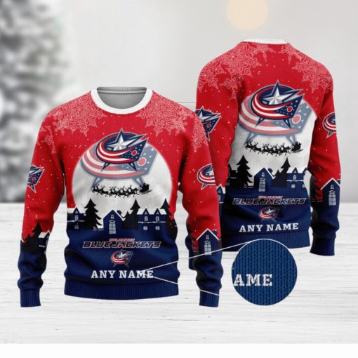 NHL Columbus Blue Jackets Special Christmas Ugly Sweater Design