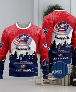 NHL Columbus Blue Jackets Special Christmas Ugly Sweater Design