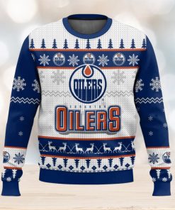 NHL Edmonton Oilers 3D Ugly Christmas Sweater Men And Women Christmas Gift