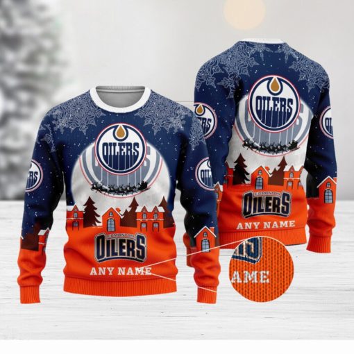 NHL Edmonton Oilers Special Christmas Ugly Sweater Design