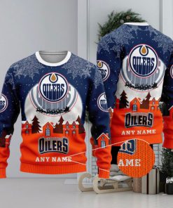 NHL Edmonton Oilers Special Christmas Ugly Sweater Design