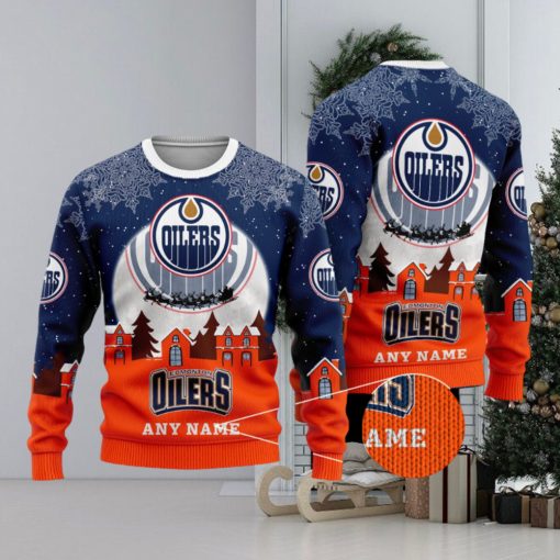 NHL Edmonton Oilers Special Christmas Ugly Sweater Design