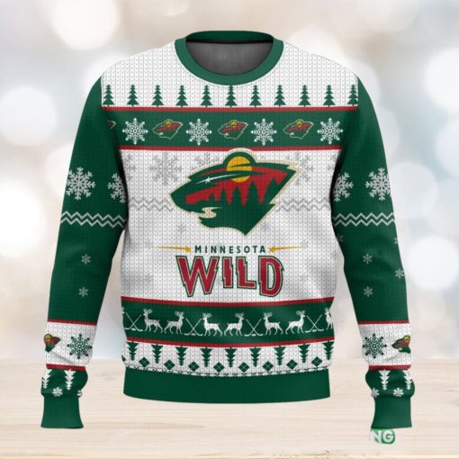 NHL Minnesota Wild 3D Ugly Christmas Sweater Men And Women Christmas Gift