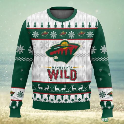 NHL Minnesota Wild 3D Ugly Christmas Sweater Men And Women Christmas Gift