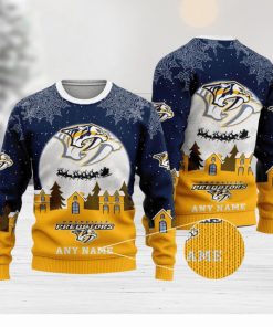 NHL Nashville Predators Special Christmas Ugly Sweater Design