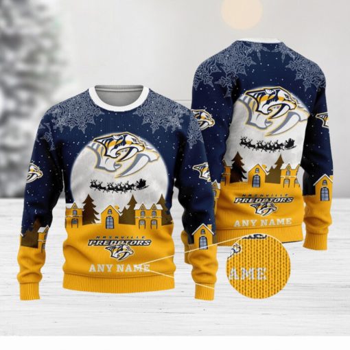 NHL Nashville Predators Special Christmas Ugly Sweater Design