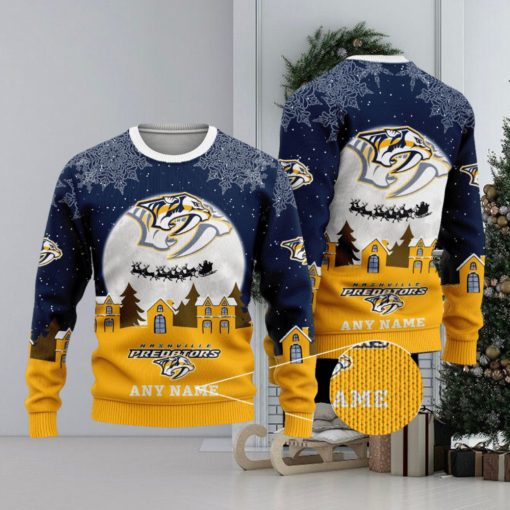 NHL Nashville Predators Special Christmas Ugly Sweater Design