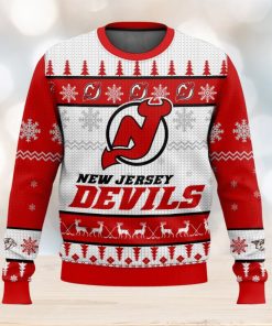 NHL New Jersey Devils 3D Ugly Christmas Sweater Men And Women Christmas Gift