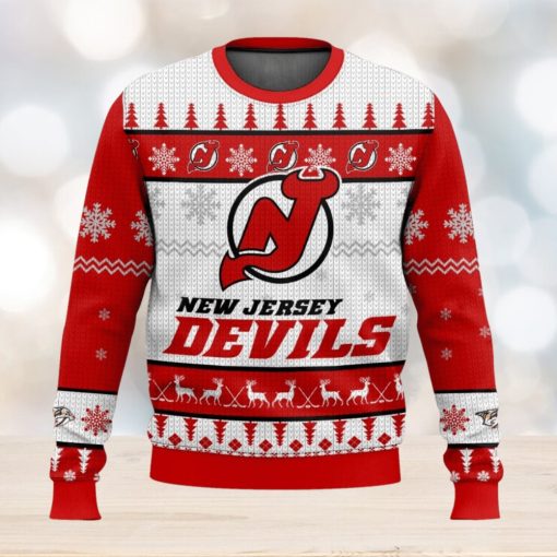 NHL New Jersey Devils 3D Ugly Christmas Sweater Men And Women Christmas Gift