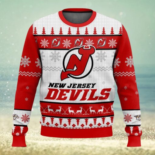 NHL New Jersey Devils 3D Ugly Christmas Sweater Men And Women Christmas Gift