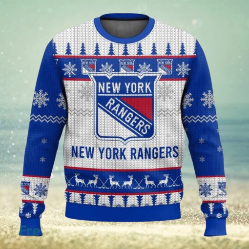 NHL New York Rangers Christmas Gift Ugly Sweater 3D All Over printed